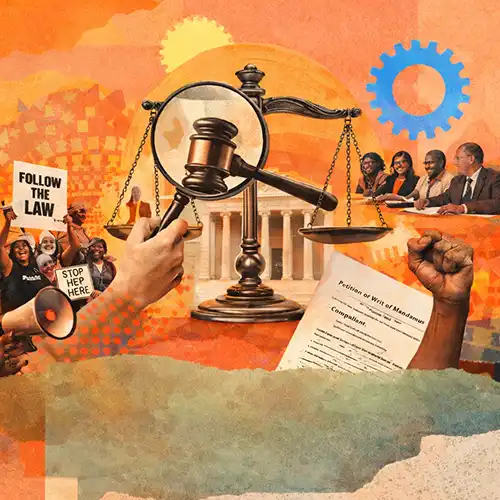 Enforcement Themed Graphic